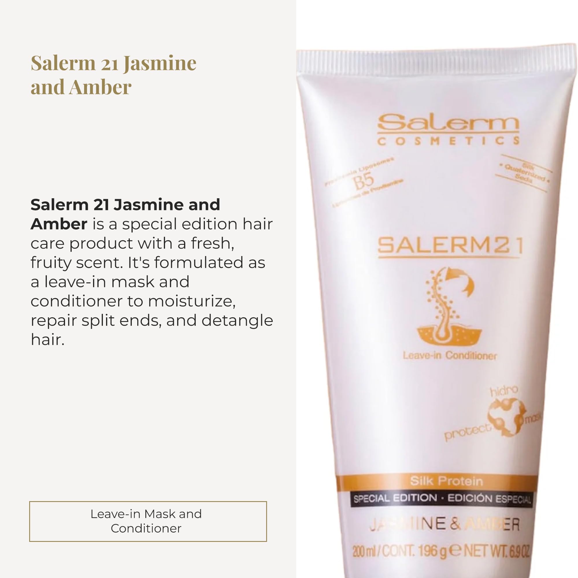 Amazon.com : SALERM - 21 Jasmine and Amber - 200 ml - Leave-In